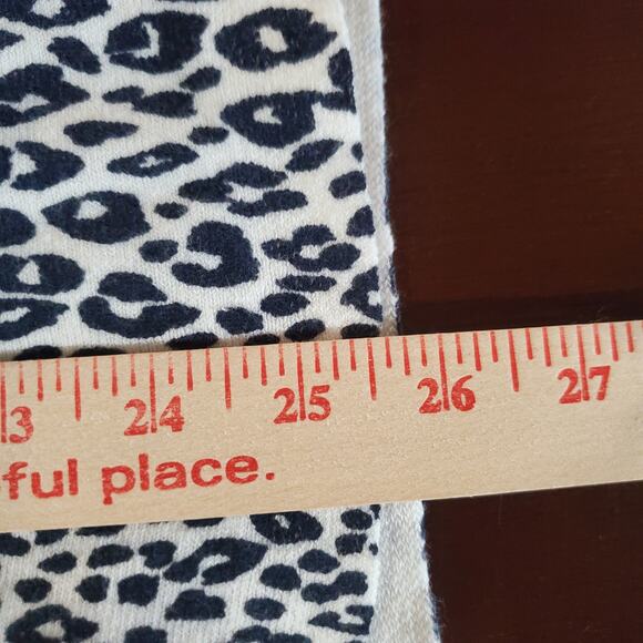 Chicos NWT Womens Cotton Cashmere Cinch Cowl Neck Animal Print Poncho Size S/M - Picture 11 of 11